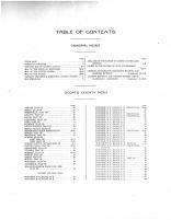 Table of Contents, Oconto County 1912 Microfilm